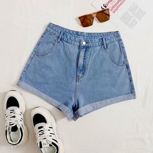 SHEIN plus size denim shorts